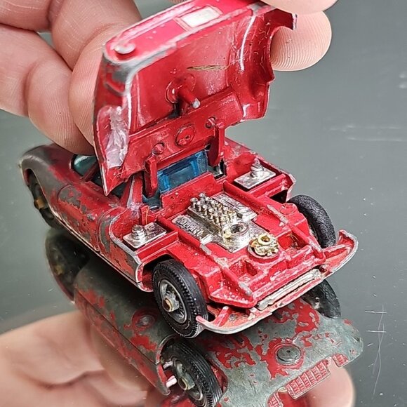 Corgi Toys #314 FERRARI BERLINETTA 250 LE MANS Red Diecast - Picture 3 of 10